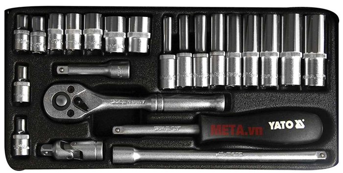 Bộ tay vặn tổng hợp 1/4” 23 món YATO YT-14421