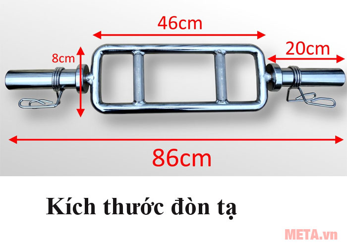 Kích thước đòn tạ 