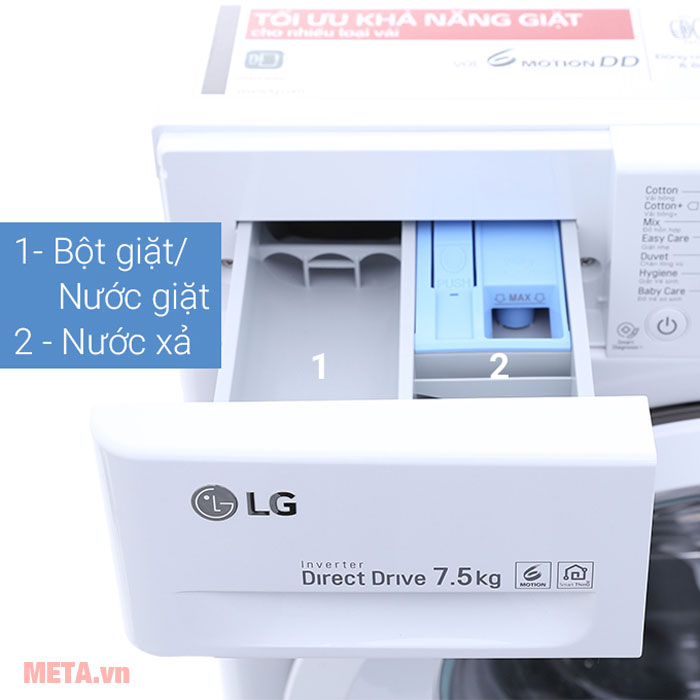 Khay chứa bột giặt và nước xả của máy giặt Khay chứa bột giặt và nước xả