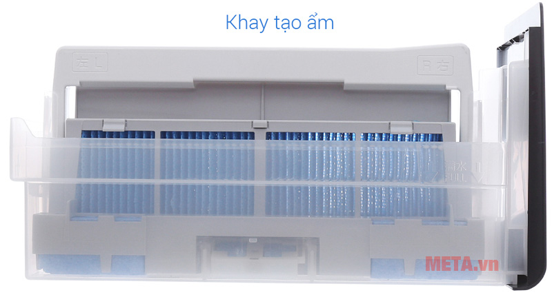 Khay tạo ẩm của máy lọc không khí tạo ẩm Sharp KC F30EV W có thể tháo rời để vệ sinh