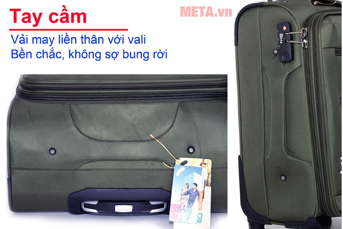 Đường may chắc chắn Vali vải