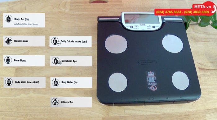 Các chỉ số đo sức khỏe của cân sức khỏe  Các chỉ số đo sức khỏe của cân sức khỏe