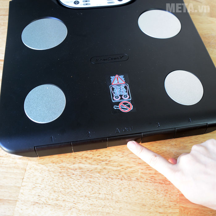 Nút nguồn của cân sức khỏe  Nút nguồn của cân sức khỏe