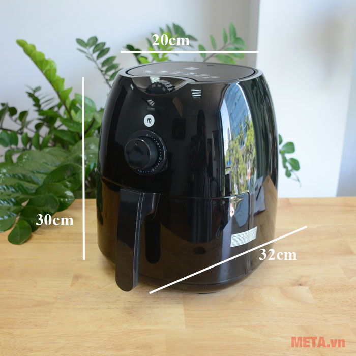 Kích thước của nồi chiên 