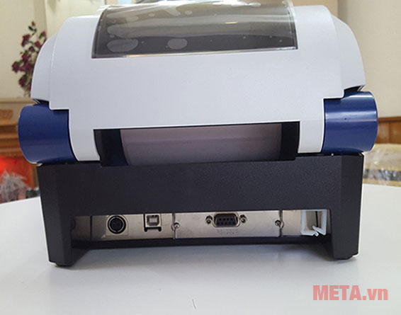 Mặt sau của máy in mã vạch 