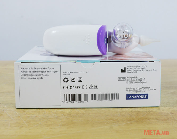 Máy hút mũi có hộp đựng bằng giấy Máy hút mũi có hộp đựng bằng giấy