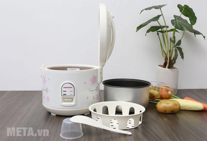 Nồi cơm điện Pensonic có thiết kế sang trọng