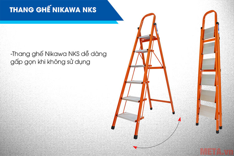 Thang ghế 6 bậc Nikawa NKS06 tiện lợi sử dụng