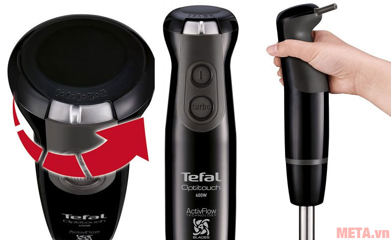 Tay cầm nhỏ gọn giúp người dùng dễ dàng thao tác
