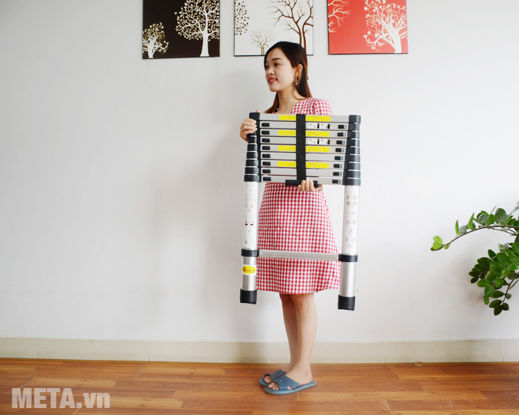 Cất giữ thang nhôm rút
