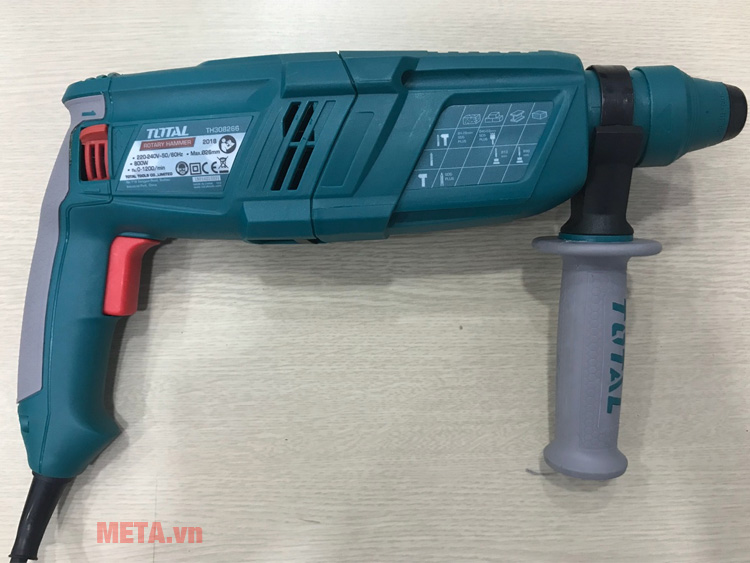 Máy khoan búa xoay Total TH308266 in thông số trên máy Máy khoan bê tông