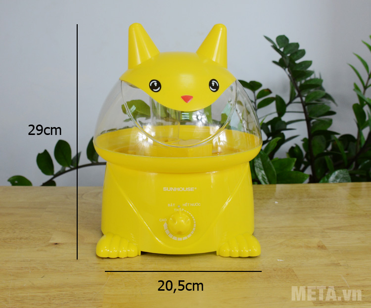 Kích thước máy tạo ẩm