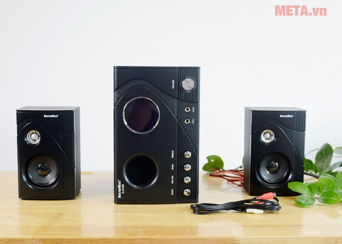Bộ loa Soundmax A 2100/2.1 1 loa bass, 2 loa vệ tinh Bộ loa Soundmax A 2100/2.1 1 loa bass, 2 loa vệ tinh