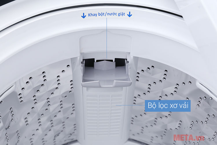 Máy giặt có bộ lọc xơ vải
