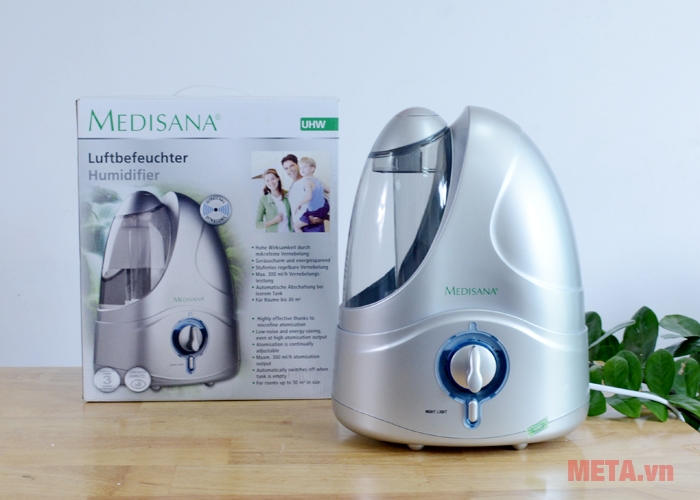 Hình ảnh bộ sản phẩm máy tạo độ ẩm Medisana UHW 