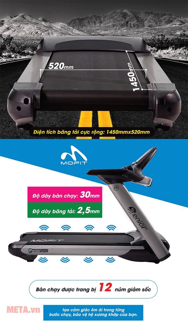 Máy chạy điện cao cấp MOFIT SENIOR6910