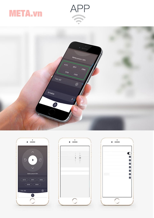 Điều khiển qua App Robot hút bụi lau nhà Probot Nelson 980 Plus