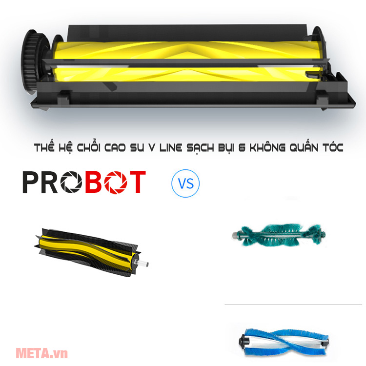 Robot hút bụi thông minh có chổi cao su