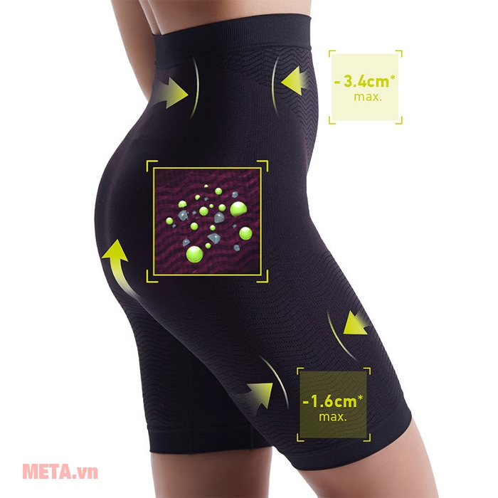 Quần short định hình giảm size và ngăn chặn da sần Lanaform Secret Slim LA015001