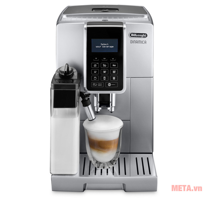 Mặt trước của máy pha cà phê Delonghi