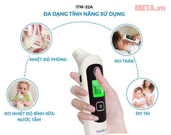 Nhiệt kế điện tử hồng ngoại 