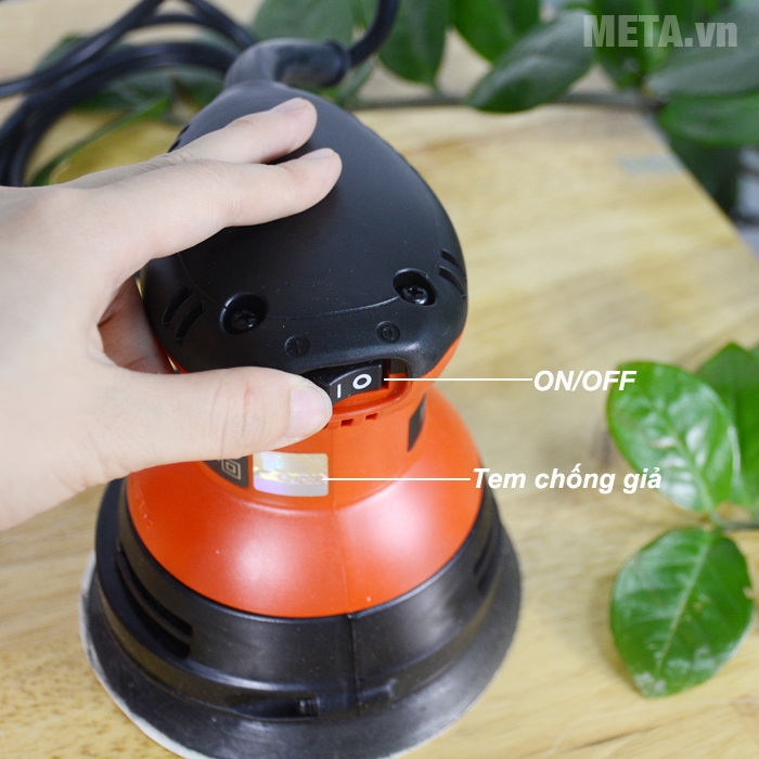 Công tắc ON/OFF của máy chà nhám tròn