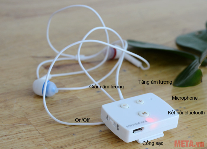 Chi tiết cấu tạo máy trợ thính Mimitakara DP-6K53 Máy trợ thính bỏ túi