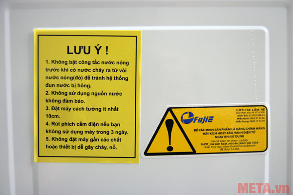 Lưu ý khi sử dụng cây nước