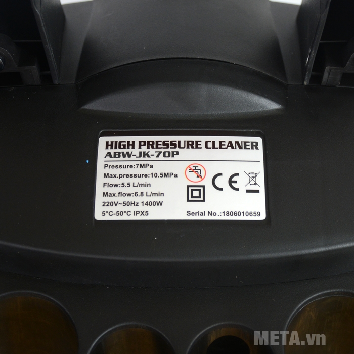 Thông số kỹ thuật của máy rửa xe Jakcop ABW-JK-70P