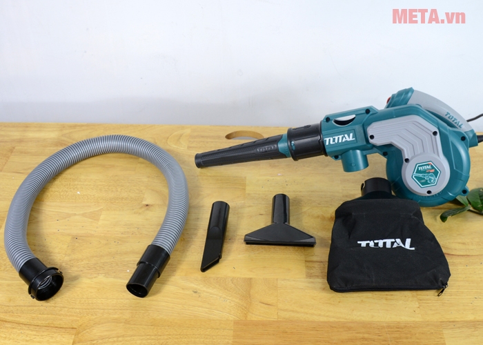 Các đầu nối và đầu hút thổi đi kèm máy