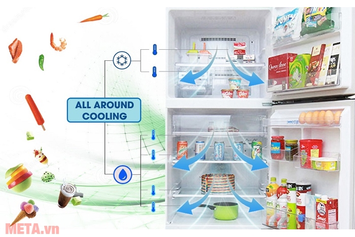 Tủ lạnh Mitsubishi Electric Inverter 414 lít MR-V50EH-BRW