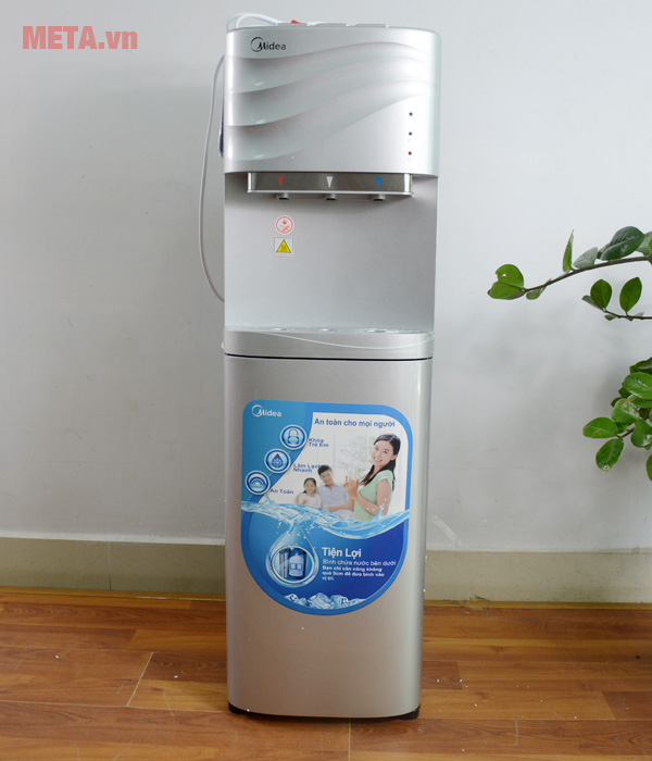 Cây nước nóng lạnh cao cấp Midea YL1634S màu bạc 