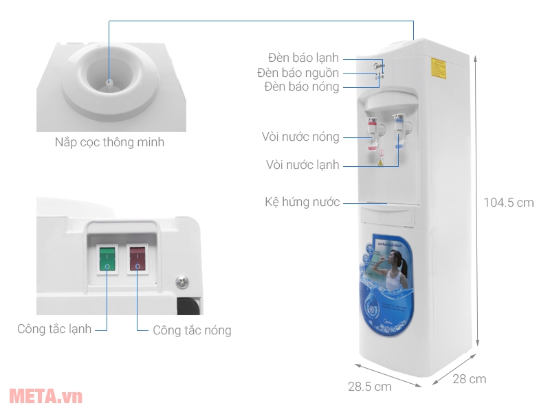 Cấu tạo cây nước nóng lạnh