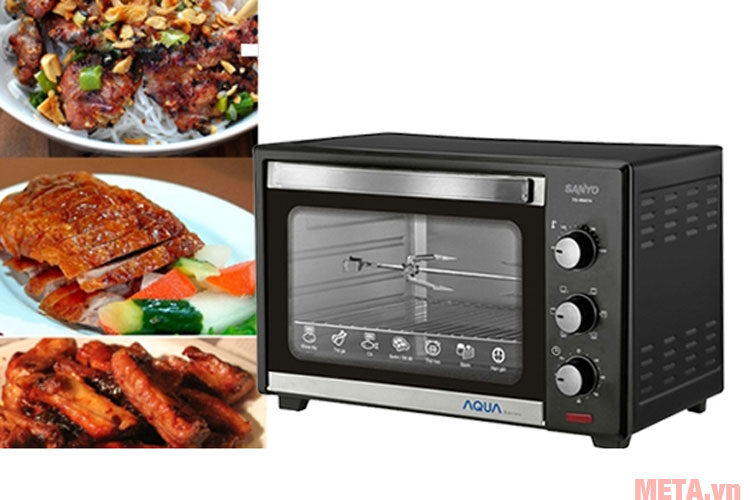 ATO-CRL8076 sở hữu chế độ nướng đa dạng.