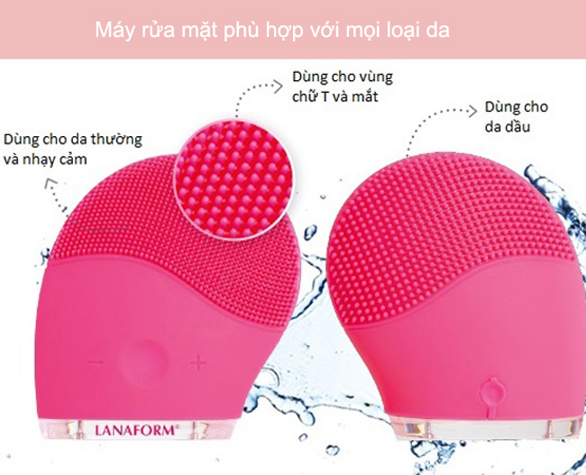 Máy sẽ có tác dụng với mọi vùng da