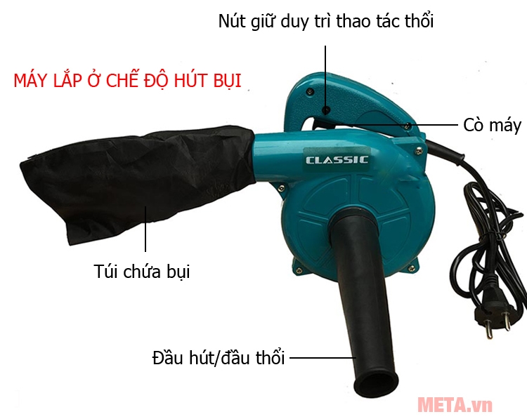 Cấu tạo máy thổi bụi