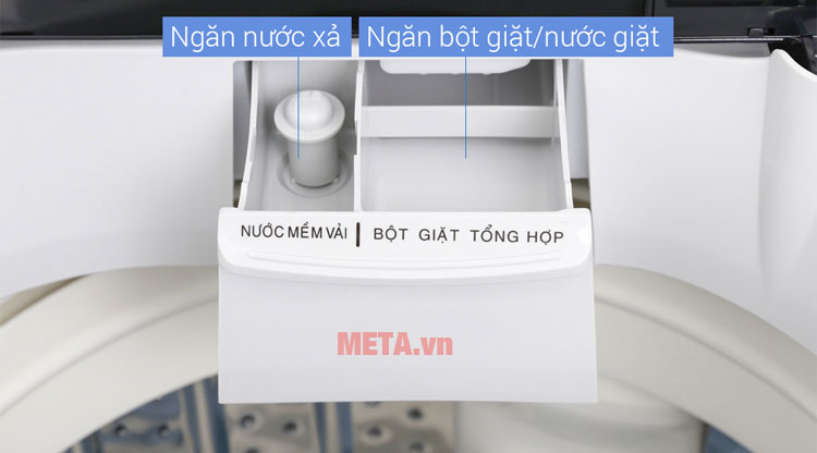Ngăn nước xả, ngăn nước giặt riêng biệt