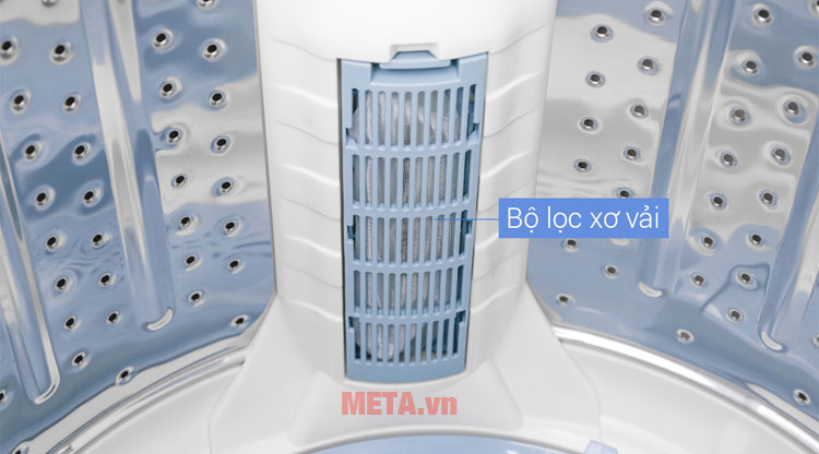 Bộ lọc xơ vải giúp loại bỏ những xơ thừa giúp áo quần mềm mại hơn.