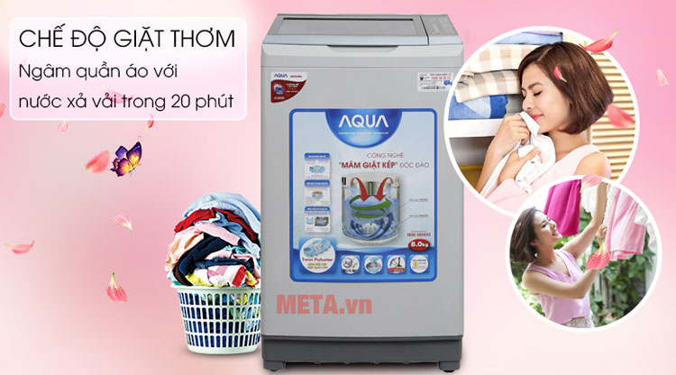 Chế độ giặt thơm giúp áo quần mềm mại thơm tho hơn