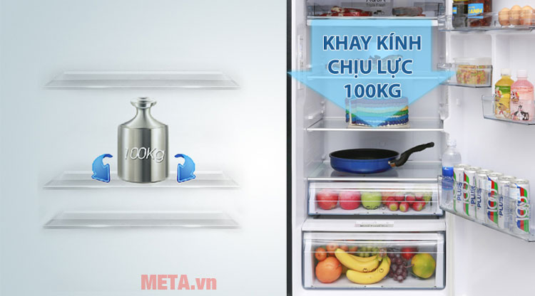 Khay kính chịu lực chịu được trọng lượng tối đa 100kg