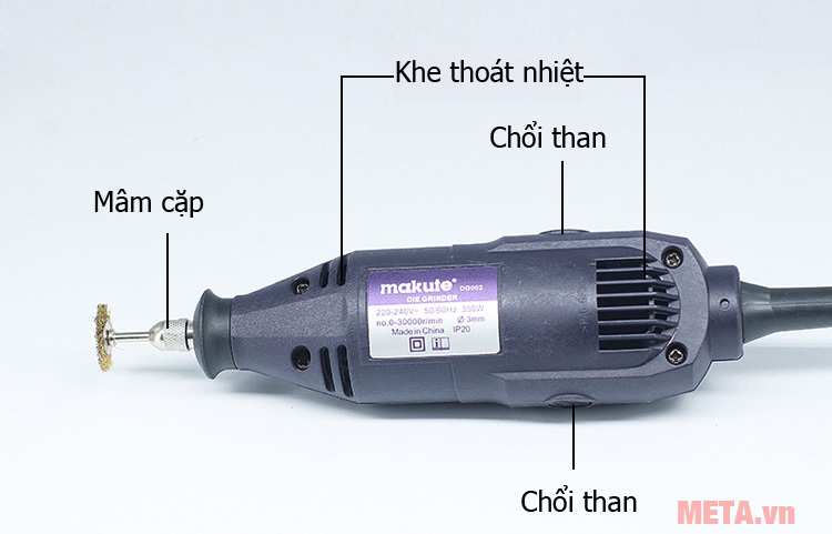 Cấu tạo máy mài thẳng