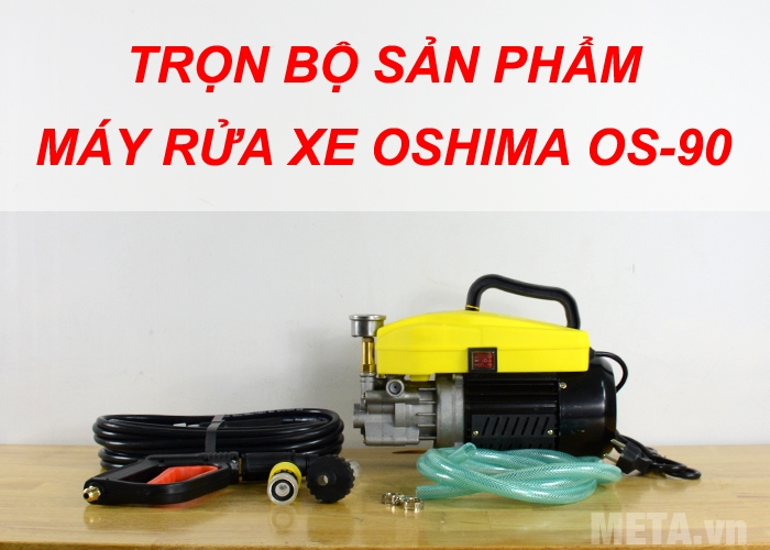 Trọn bộ sản phẩm máy rửa xe Oshima OS 90