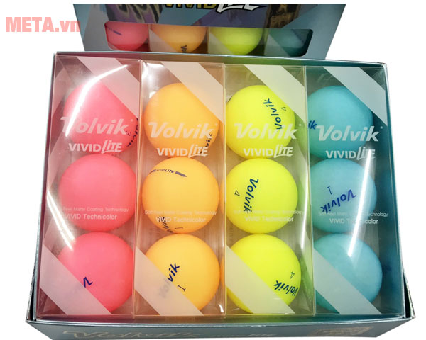 Bóng golf có hộp đựng 12 quả 