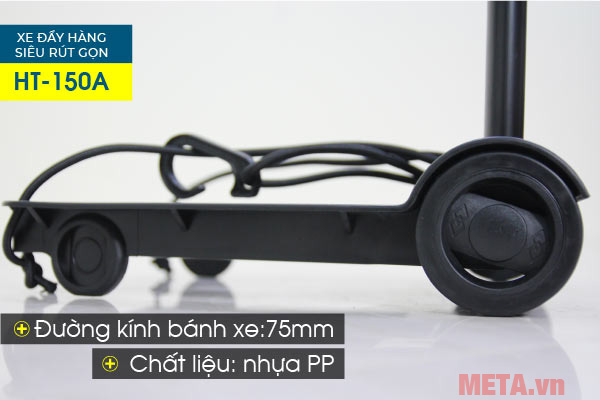 Bánh xe được làm từ chất liệu nhựa