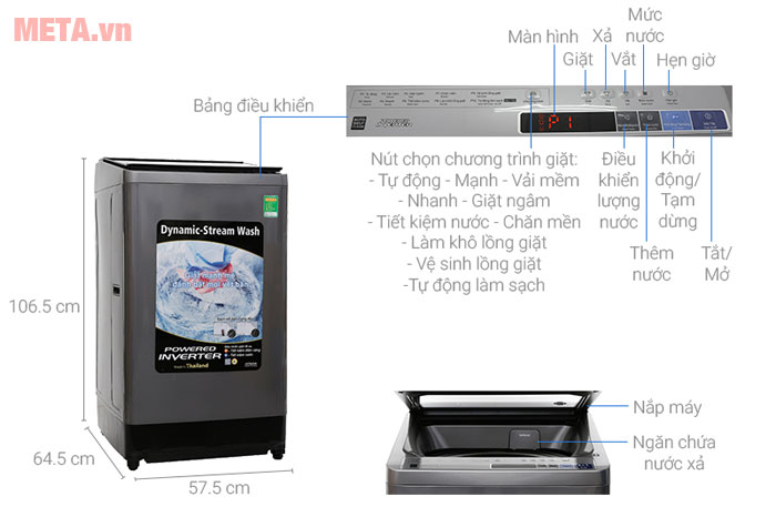 Máy giặt Hitachi SF-140XAV