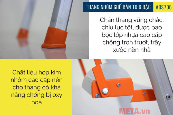 Thang ghế tay vịn 6 bậc