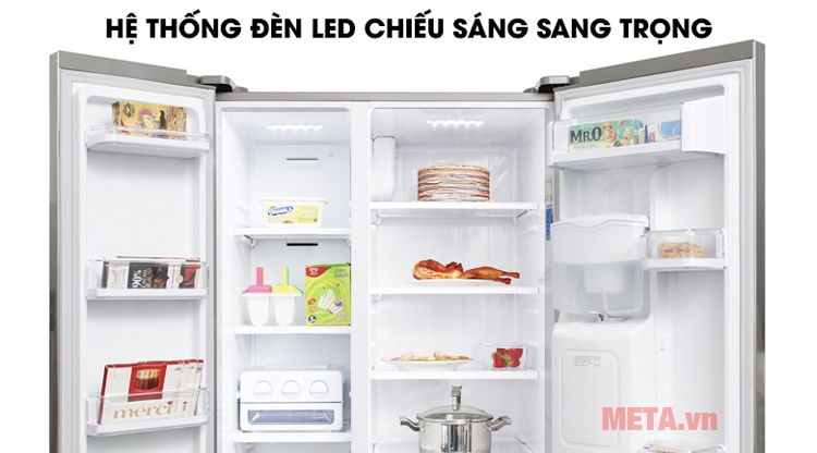 Hệ thống đèn led chiếu sáng tủ lạnh 