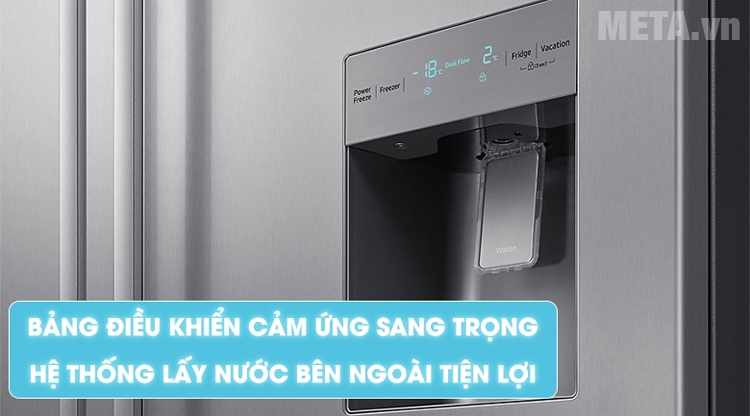 Tủ lạnh Samsung có vòi lấy nước bên ngoài 