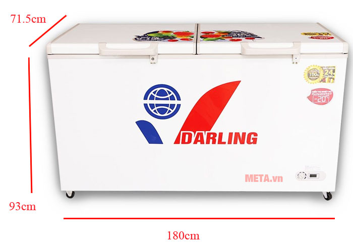 Kích thước tủ đông 1 ngăn DMF-8779AX