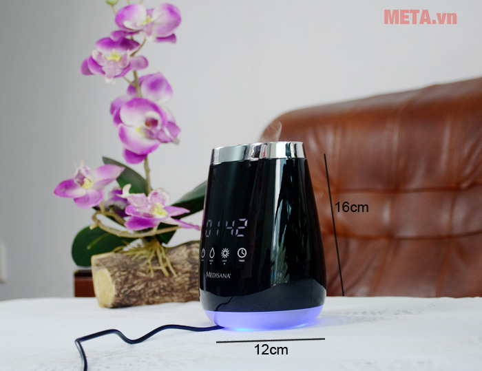 Máy khuếch tán tinh dầu Medisana AD640 Kích thước nhỏ gọn của máy xông tinh dầu
